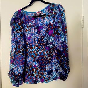 Kate Spade silk floral blouse